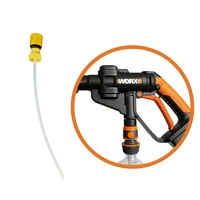 free shipping for worx hydroshot bottle cap connector with draw hose orange