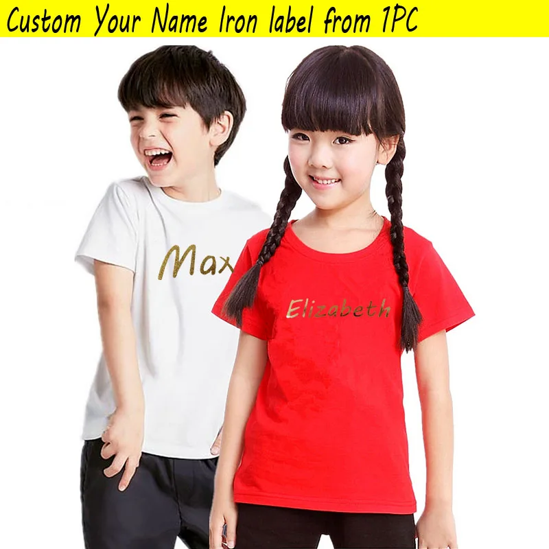 Золотые этикетки для детей малышей собак индивидуальная шапочка/футболка/сумка