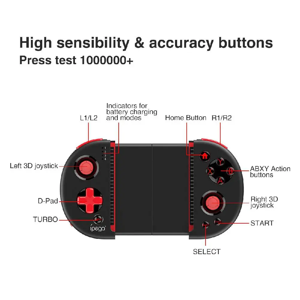 Фото PG-9087 Bluetooth Android геймпад беспроводной ПК джойстик игровой контроллер Джойстик для PG-9087 Bluetooth Android геймпад беспроводной ПК джойстик игровой контроллер Джойстик для