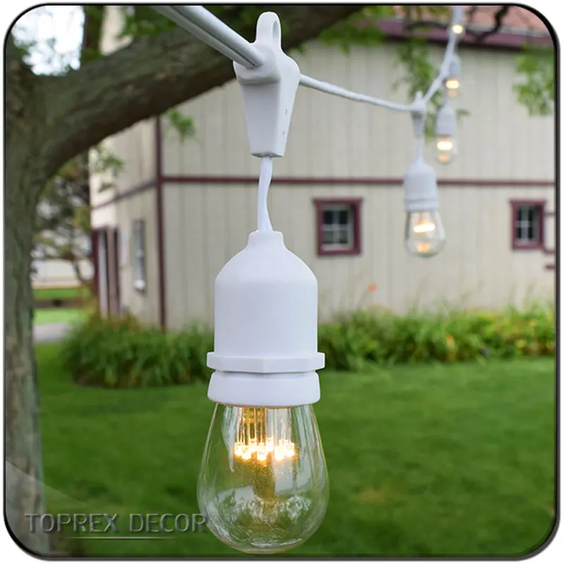 

Toprex 10 м E27 Белый резиновый световой ременсветильник, уличная гирсветильник для заднего двора, празднисветильник светильники для внутреннег...