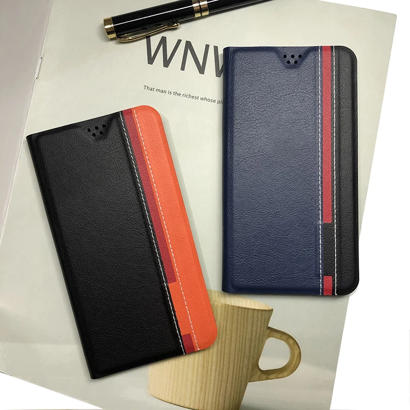 Роскошный чехол кошелек для Infinix Hot 6 Pro из искусственной кожи с откидной крышкой