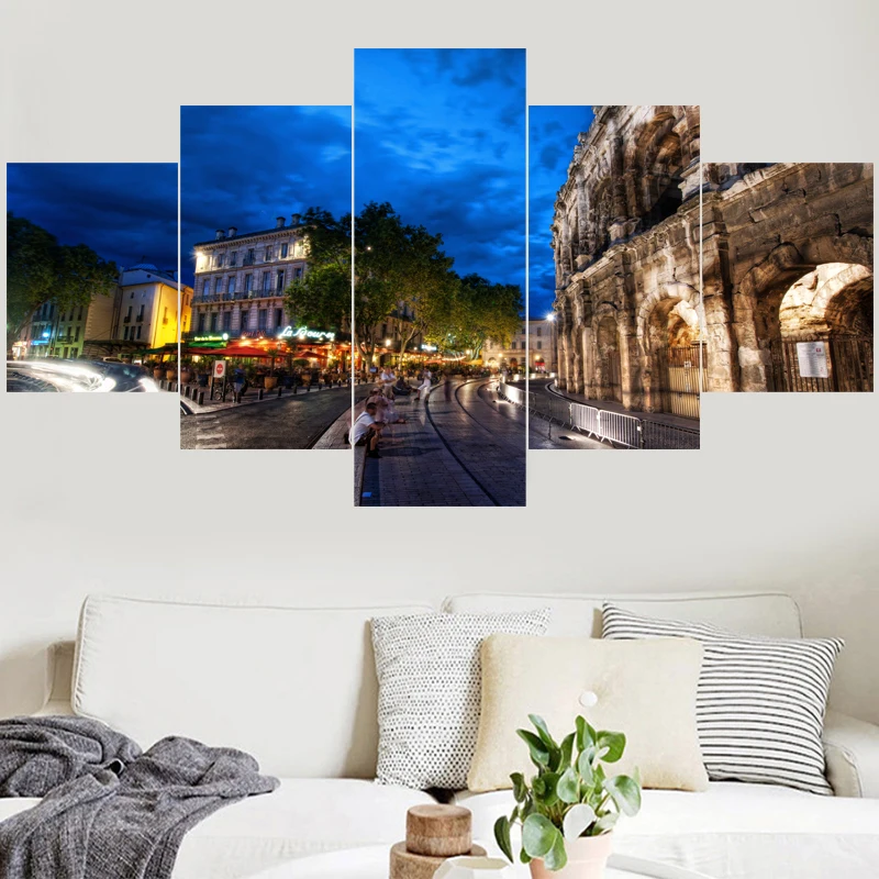 5 шт. HD Печать настенная живопись Италия известная римская Арена картины Домашний