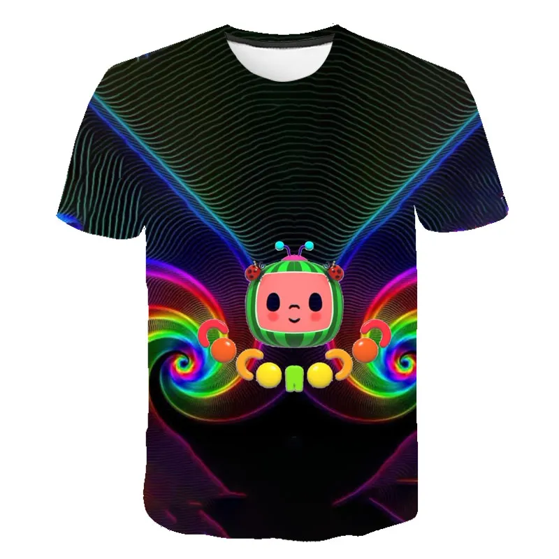

Kids 3D Printing T-Shirts Boys Girls Toddler T-Shirts Cocomelon Tops Harajuku Streetwear Summer Children Cartoon Anime T-Shirts
