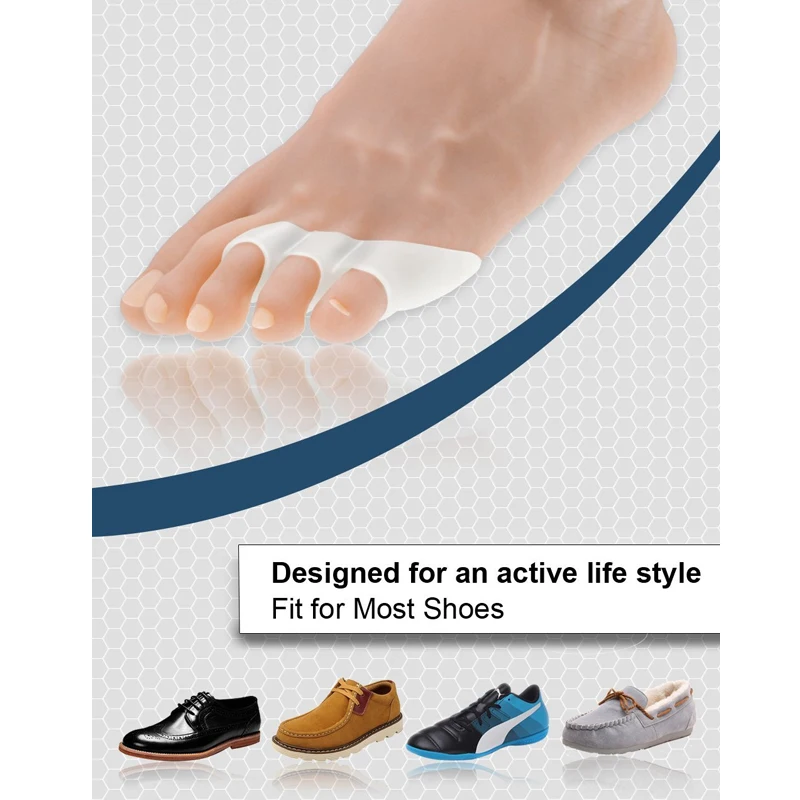 Tcare 2 шт./пара гель первом суставе большого пальца ноги мягкий силиконовый розово