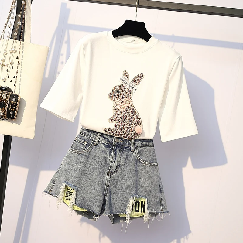 Женская одежда больших размеров 2019 хлопковые футболки с рисунком мультяшного