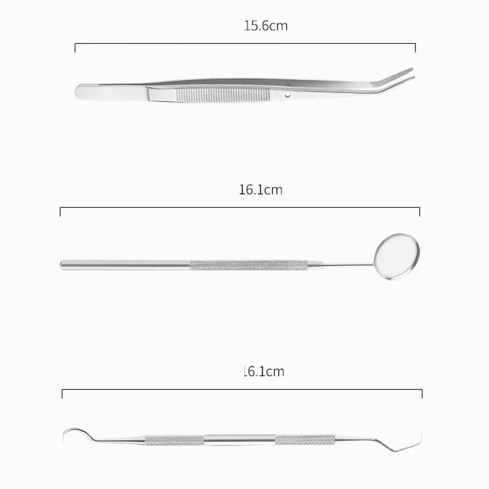 

1 Set Silver Stainless Steel Tool Set Teeth Kit Clean Hygiene