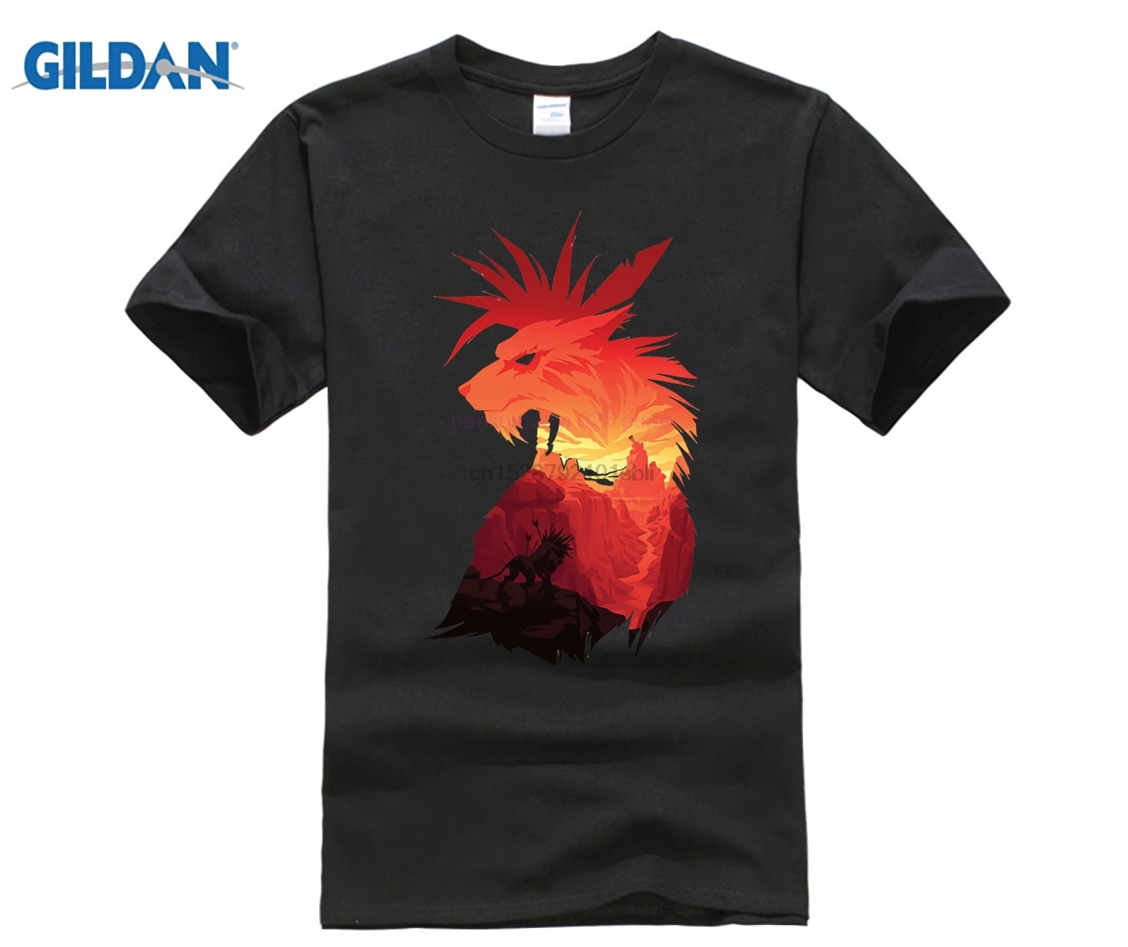 Рубашки в стиле финальной фантазии VII Red 13 го нананаки|Мужские футболки| |