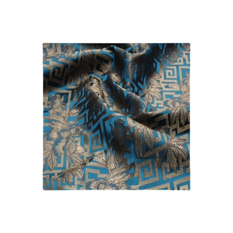 Жаккардовый жаккардовый Чонсам шириной 29 дюймов ткань для отделки монгольской