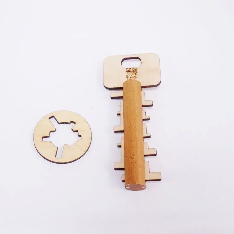 1 шт. деревянный ключ разблокировки модель развивающий образовательный блок