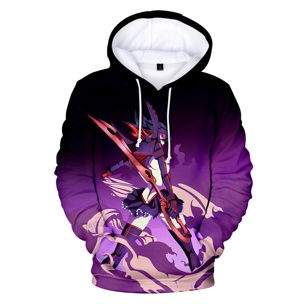 popular 3d hoodie kill la kill hoodies round neck sweatshirt unisex material mnewomen jackets trend style polyester casual free global shipping