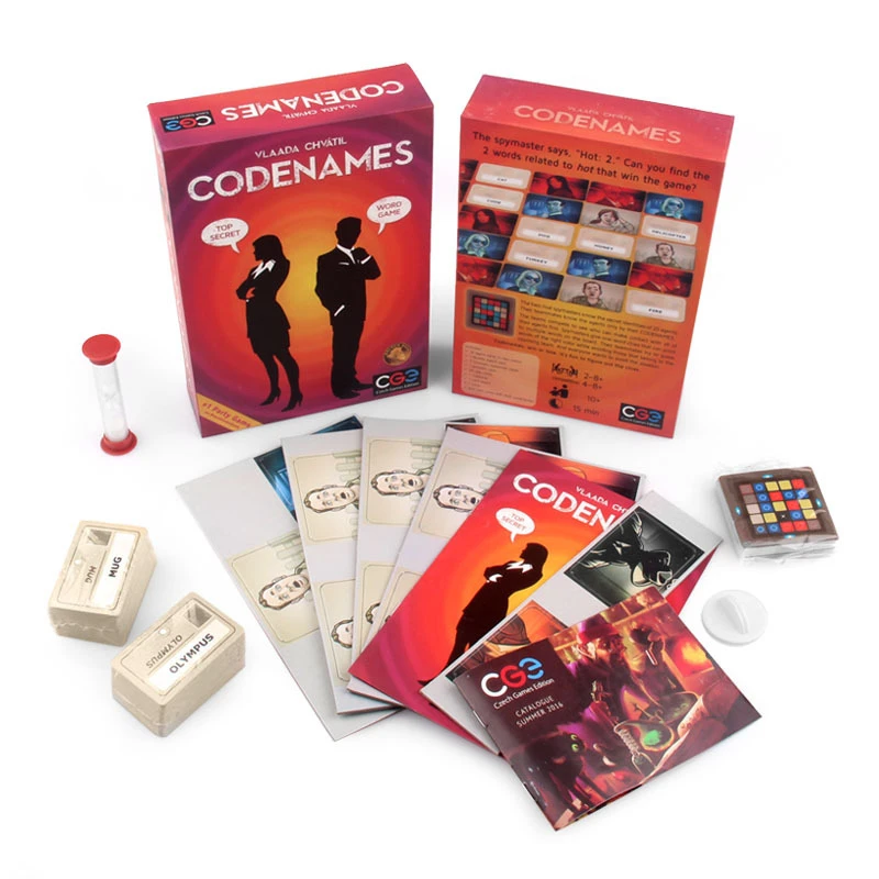 Семейная настольная игра Codenames секретные действия Вечерние игры для друзей