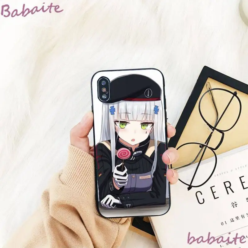 

Babaite Girls Frontline hk414 Phone Case shell case For iPhone 8 7 6 6S Plus X XS MAX 5 5S SE XR 11 11pro promax 12 12Pro Promax