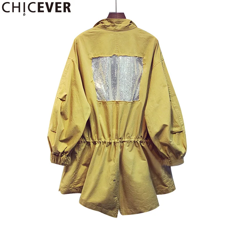 Chicever Лето 2017 г. с длинными рукавами повседневная женская обувь Для женщин пальто