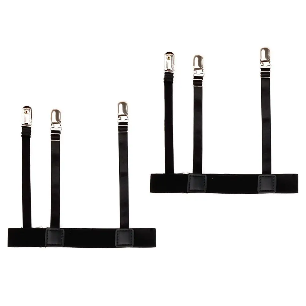 2 шт. Мужская рубашка Пояс С нескользящими зажимы клипсы держать рубашку подтяжки