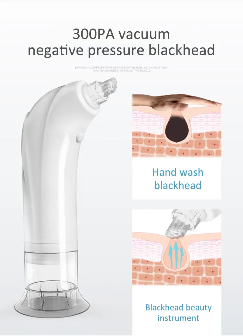 SWOISS Black Point Vacuum Pore Cleaner Face Detox Bubble Rechargeable Washer Electric Blackhead Remover Cleansing Instrument