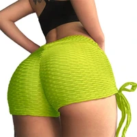 2021 hot sale stretchy sexy bandage yoga shorts anti cellulite slim fit fat burner tights