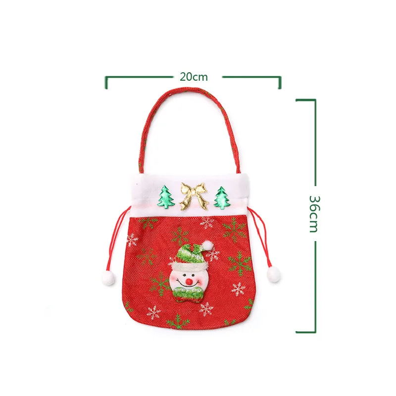 Рождественская Подарочная сумка праздничное украшение для рождественской елки
