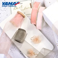 yama sheer organza silk ribbon 9 13 16 19 mm 200yards black white red blue purple gift packing wedding party ribbons