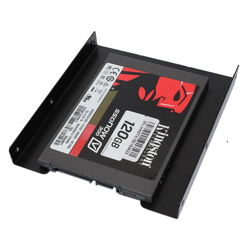 OULLX 2,5 дюймов SSD HDD до 3,5 дюймов металлический монтажный адаптер Кронштейн Док-станция Держатель для жесткого диска для ПК корпус жесткого диска