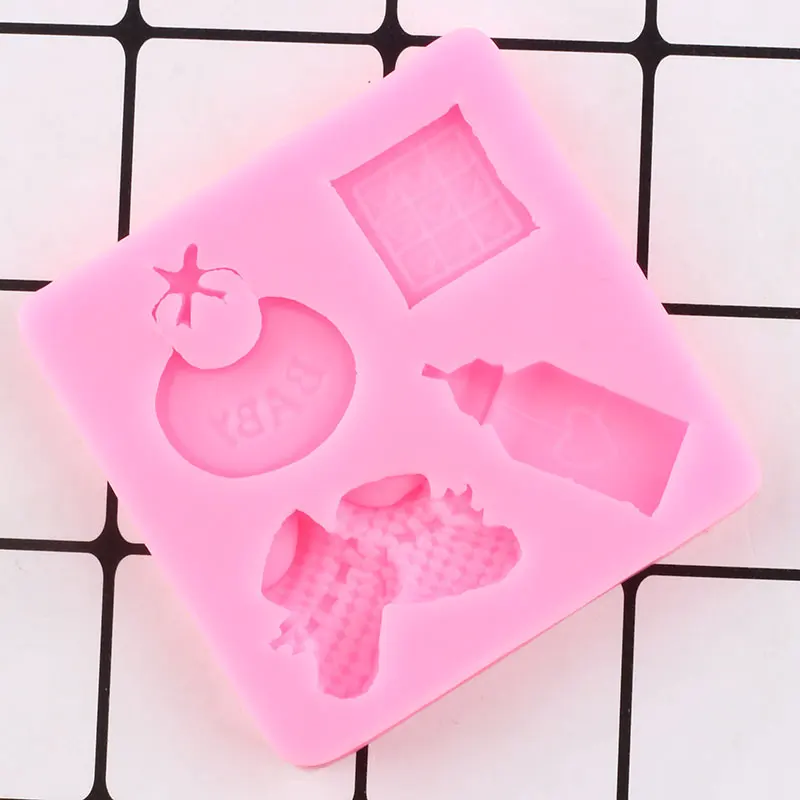 Baby Shower вечерние силиконовые формы детская обувь Fondant (сахарная) Формы Для