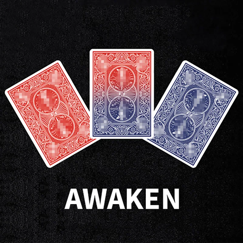 

Awaken Magic Tricks Playing Card Color Change Red to Blue Magician Close Up Street Illusions Gimmicks Mentalism Magia Card
