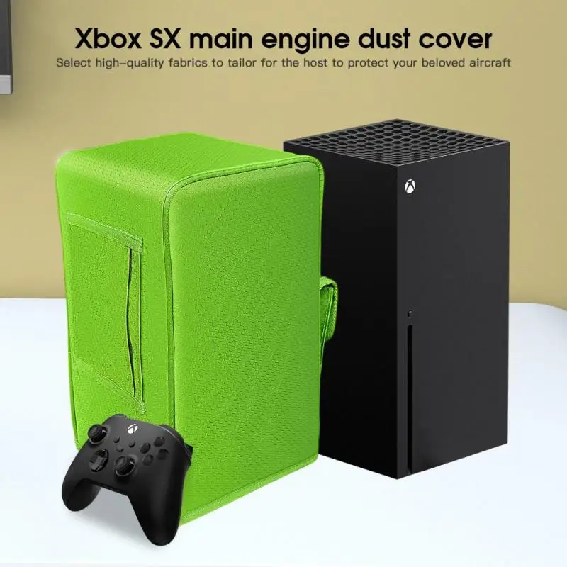 

New for Xbox X Series Host Dust Cover Durable Console Waterproof Dust Guard with Handle Storage Dust Cover Protective Yes