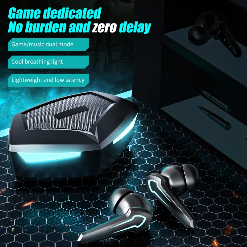 Фото Беспроводная игровая гарнитура P30 TWS Bluetooth 5 1 наушники-вкладыши с ультранизкой