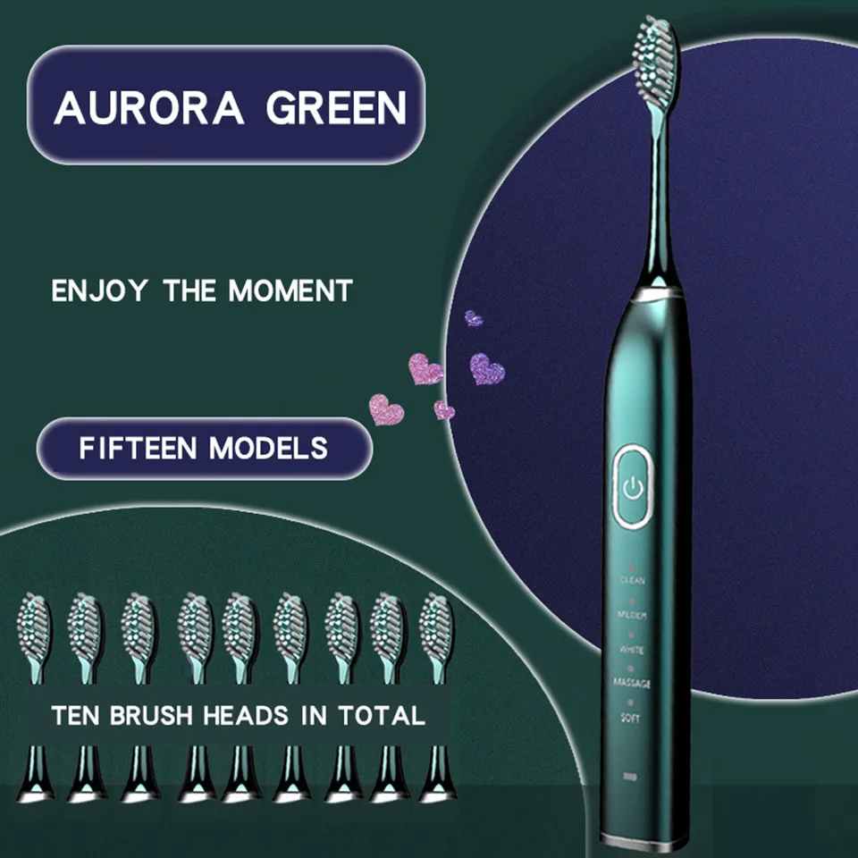 

USB Charge Full Body Waterproof IPX7 Oral Sonicare Electric Toothbrush
