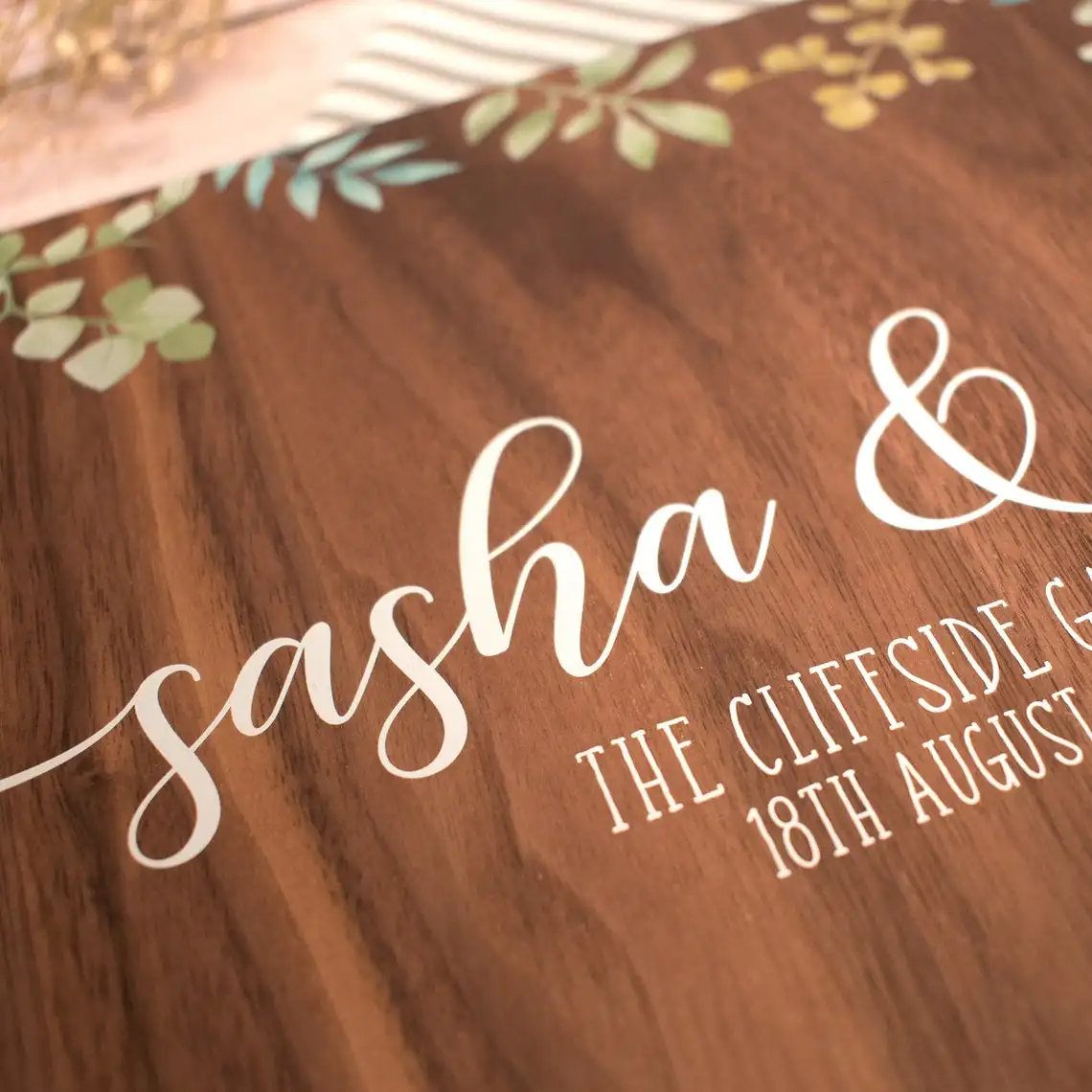 Pаспродажа Альбом для гостевых свадебных книг, альтернативная уникальная книга для гостей, книга для фотографий, эвкалипт с зеленой листвой, подарок д...