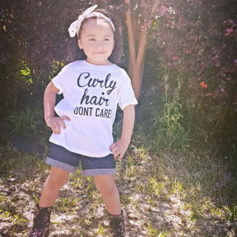 2020 новые модные летние хлопковые Свободные топы для маленьких девочек футболка