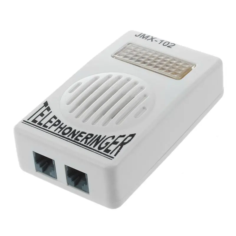 Пластиковый бытовой телефонный кольцевой звуковой усилитель RJ11 6P2C Ringer серый |