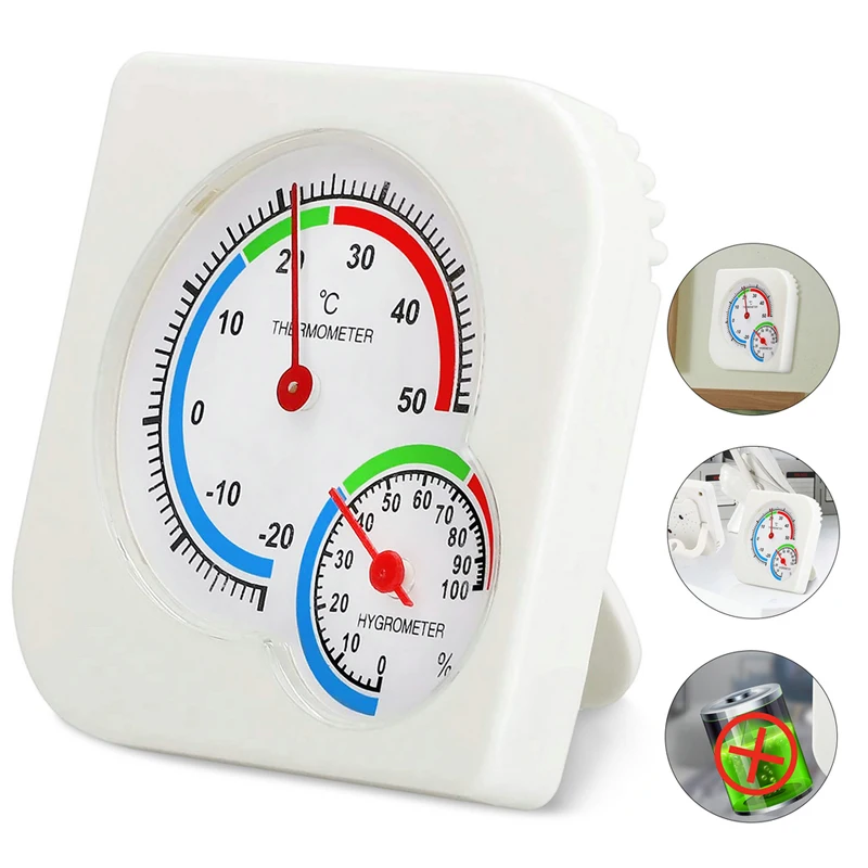 Термометр-гигрометр комнатный измеритель температуры и влажности без