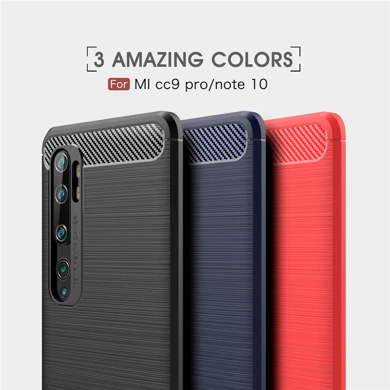 Чехол для телефона Xiaomi Mi Note 10 Чехол-Бампер силиконовая Мягкая задняя крышка CC9 Pro