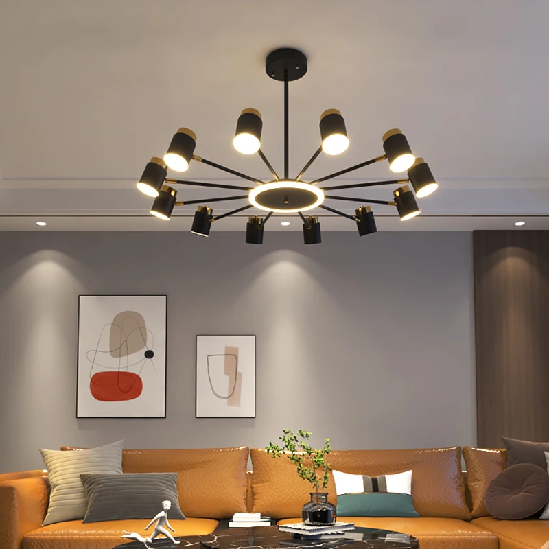 

HOT SELL Nordic chandelier Living room lustre simple modern restaurant bedroom led lamps lighting decoration Dining table light