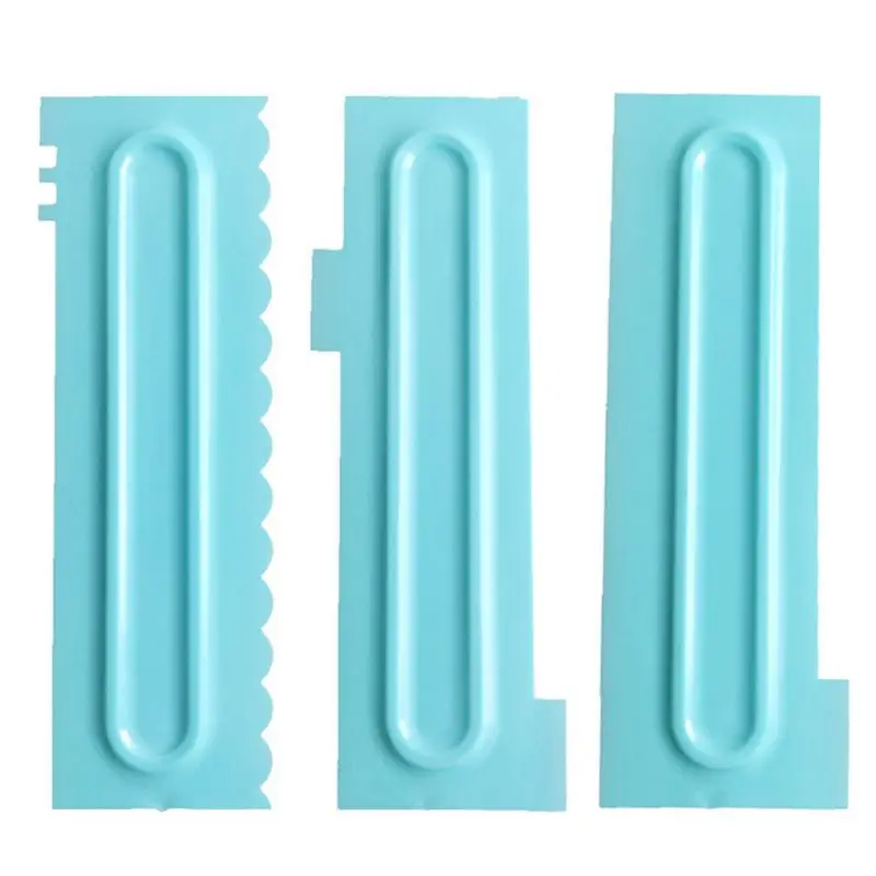 

Cake Scraper Plastic - 3PCS Cake Decorating Comb Smoother, Fondant Cake Pattern W0YD