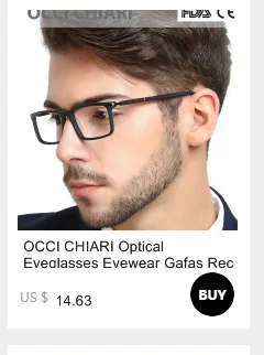 OCCI CHIARI Новое поступление брендовый компьютерный анти-синий светильник для мужчин и женщин прозрачные очки Оптическая оправа очки W-CERIA