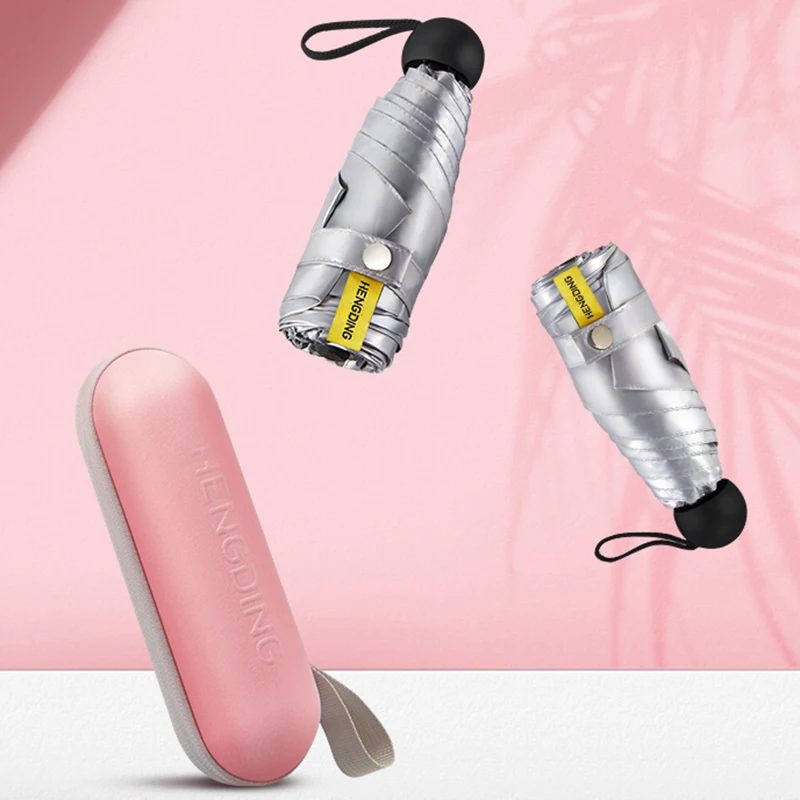 Горячая Распродажа мини зонтик от дождя для женщин защита ультрафиолета