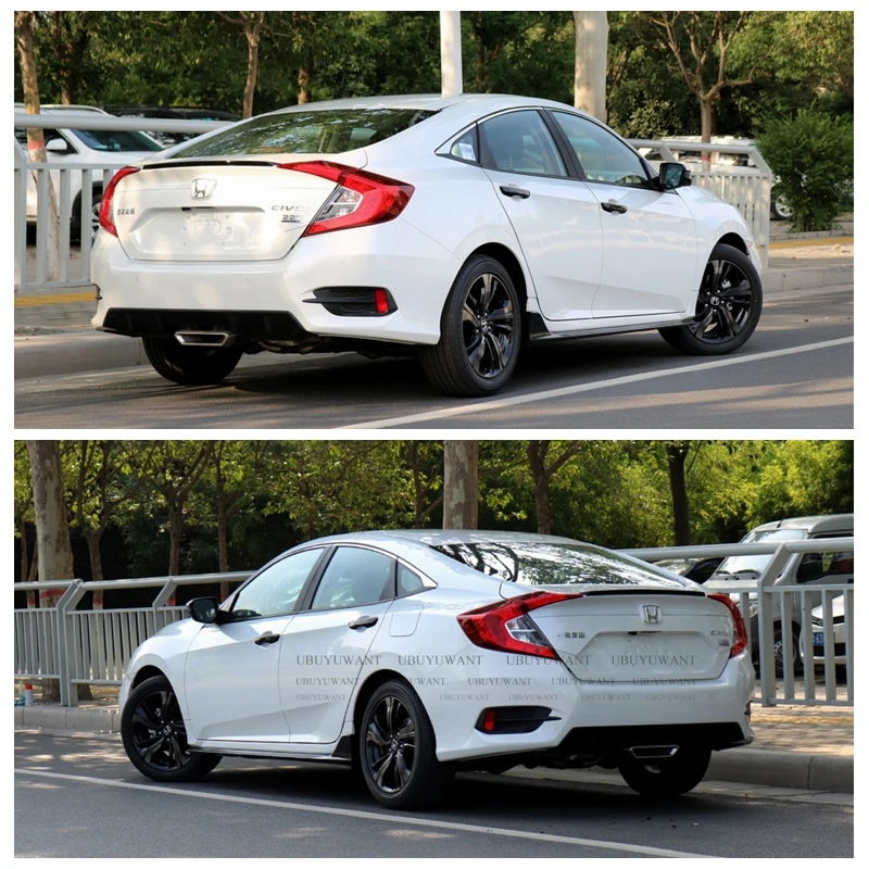 Для Honda Civic 2015 2016 2017 2018 задний спойлер багажника высокое качество абс материал