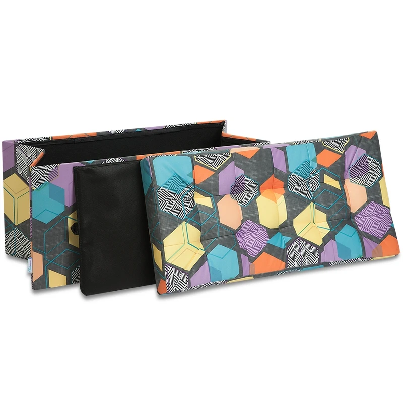 Пуф банкетка складной большой Дели Delicatex многоцветный ящик для хранения детских