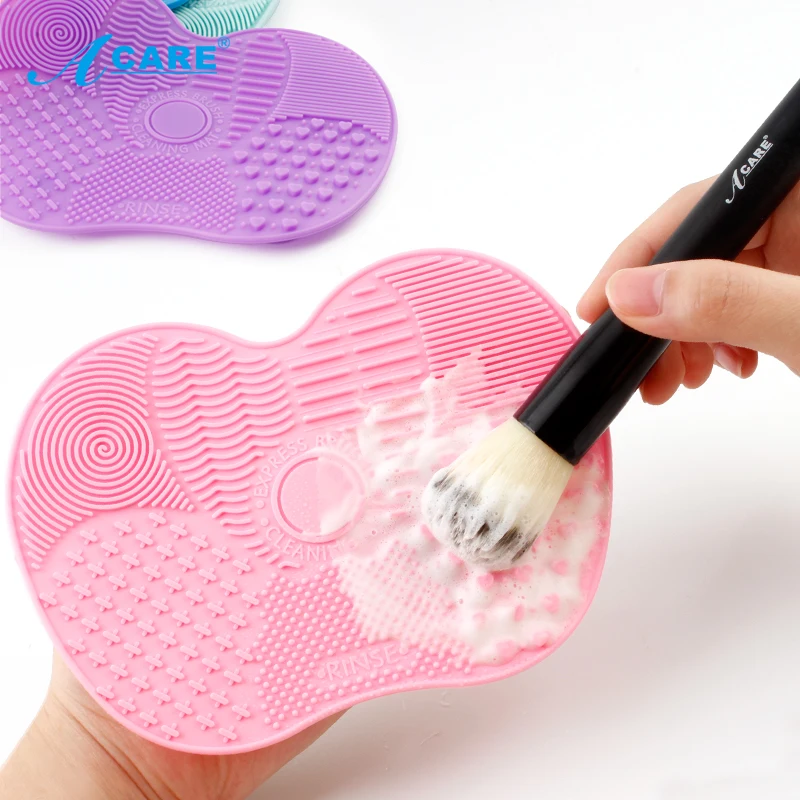 ACARE Foundation Makeup Brush Scrubber Board Silicone Cleaner Pad Make Up Washing Gel Cleaning Mat Hand Tool | Красота и здоровье