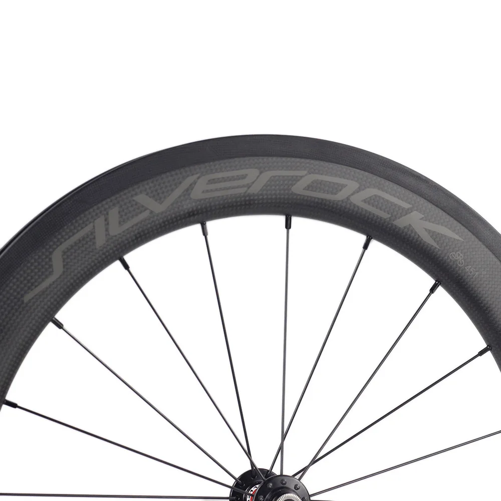SILVEROCK Углеродные колеса 451 406 20 &quot1 1/8" 22 &quotV обод тормоза 50 мм клинчерная шина 74 130