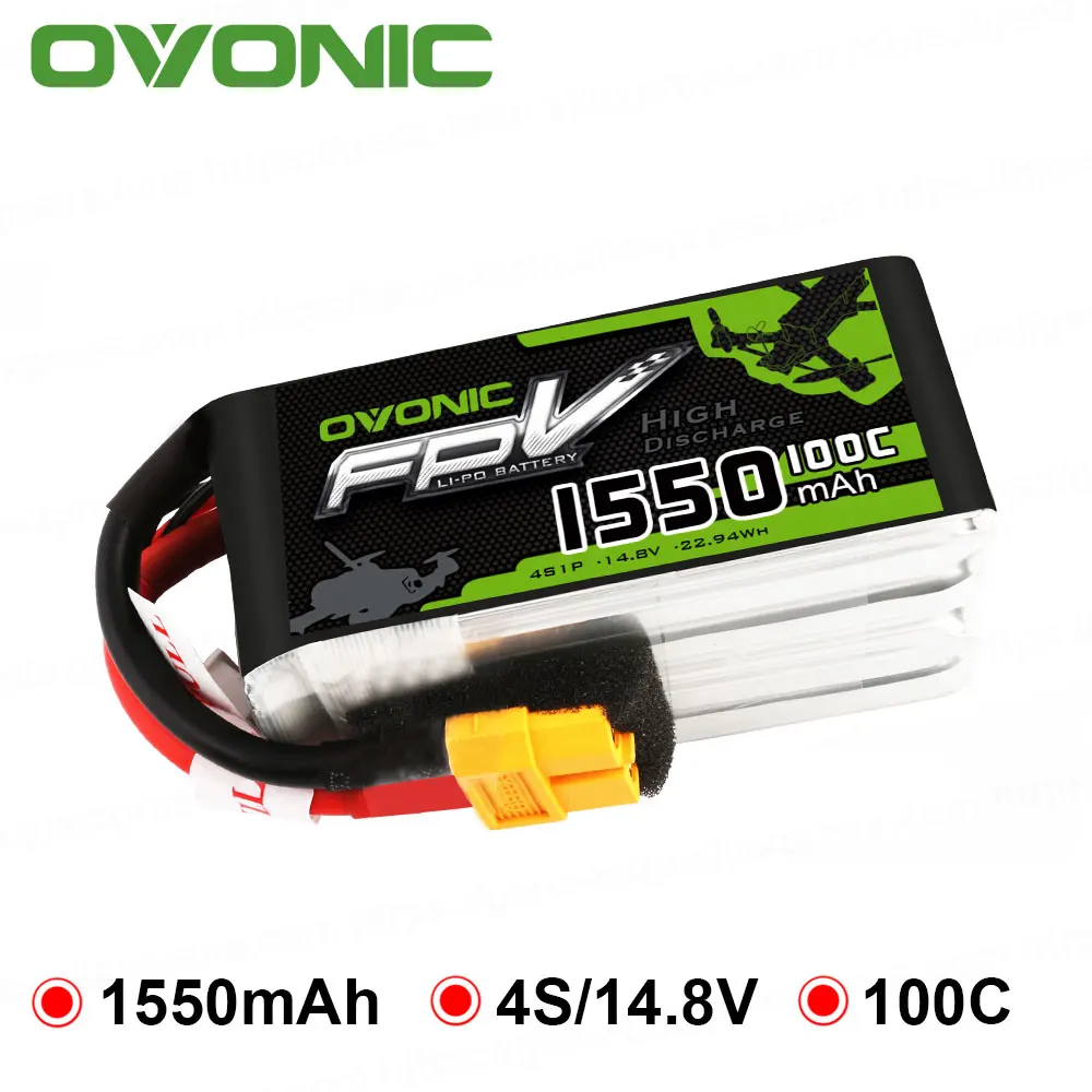 GENS ACE OVONIC 1300mAh 1550mAh 11,1 V 14,8 V Lipo 3S 4S батарея 50C 80C 100C с вилкой XT60 для RC Радиоуправляемый автомобиль Heli лодка автомобиль
