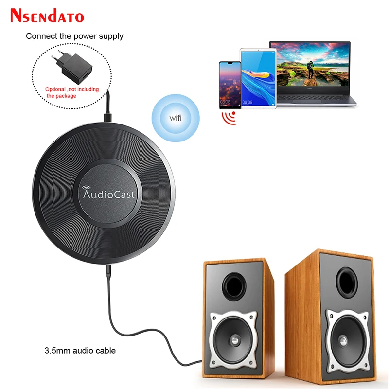 Беспроводной Wi-Fi музыкальный аудиопроигрыватель Audiocast M5 для DLNA Airplay адаптер аудио
