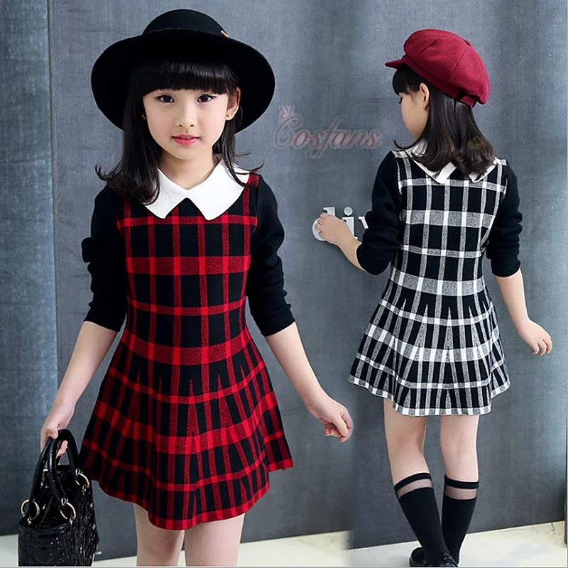 Платье для девочек платье с длинными рукавами детские зимние платья костюм