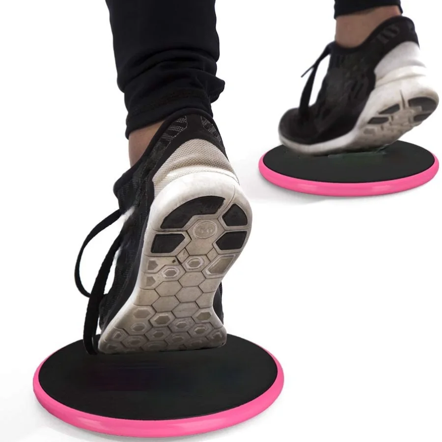 

Abs At Home or Gym or Travel Dual Sided Exercise Discs for Smooth Sliding on Carpet and Hardwood Floors Workout Legs, Arms Back