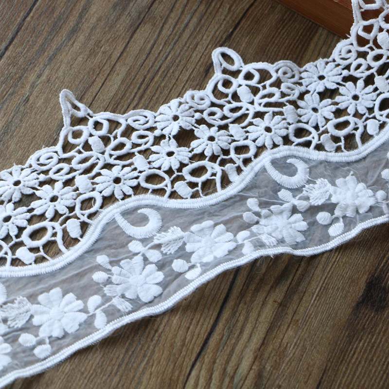Высококачественное кружево белая марля S65 Дворцовая Роза материал для ручной