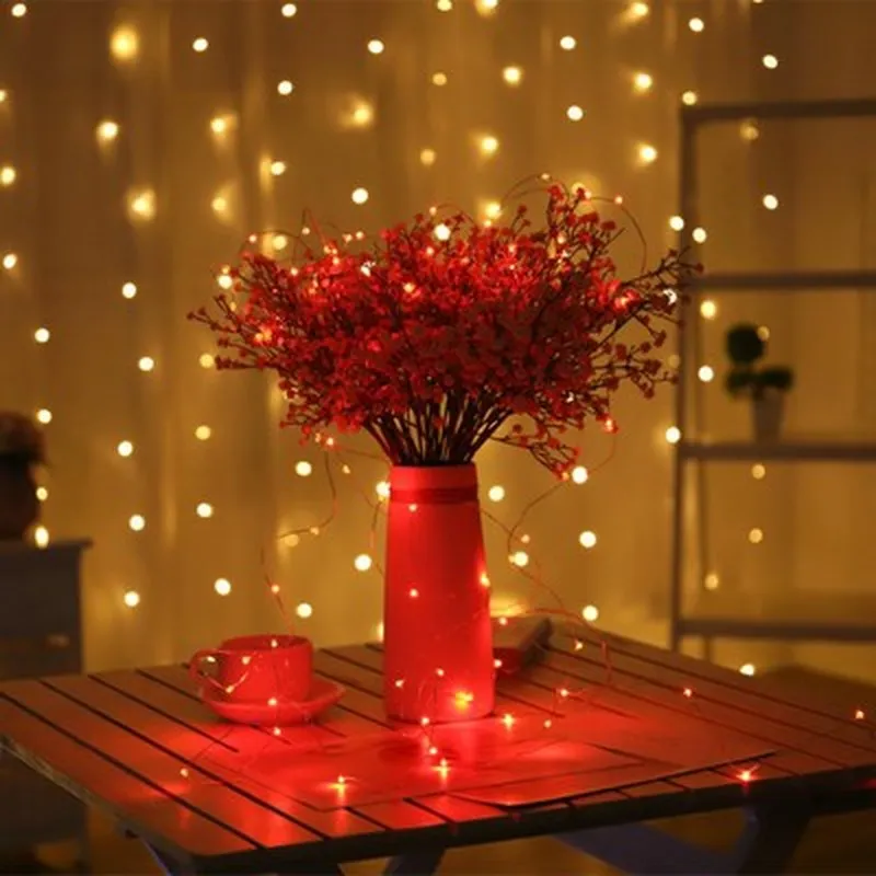 Battery Led String Light 2M 20leds 3*AA Operated Garland Outdoor Indoor Home Christmas Decoration Fairy Strip | Лампы и освещение