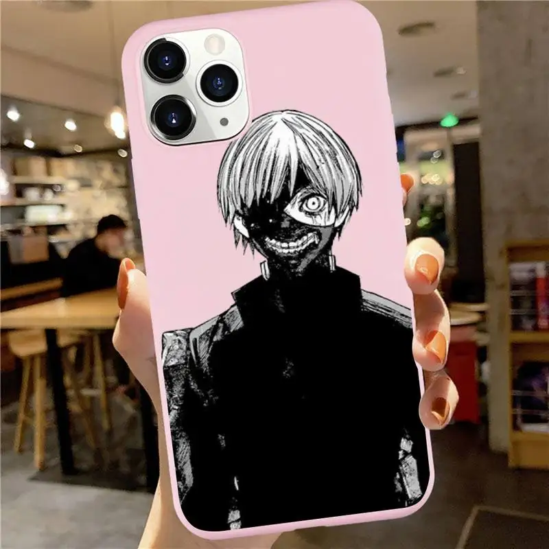 

Tokyo Ghoul Japan Suave Phone Case Candy Color for iPhone 6 7 8 11 12 s mini pro X XS XR MAX Plus