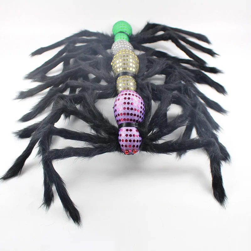 

Плюшевый паук, забавная игрушка для вечерние НКИ или бара, украшение для Хэллоуина, черный дом с привидениями, день рождения, 75 см