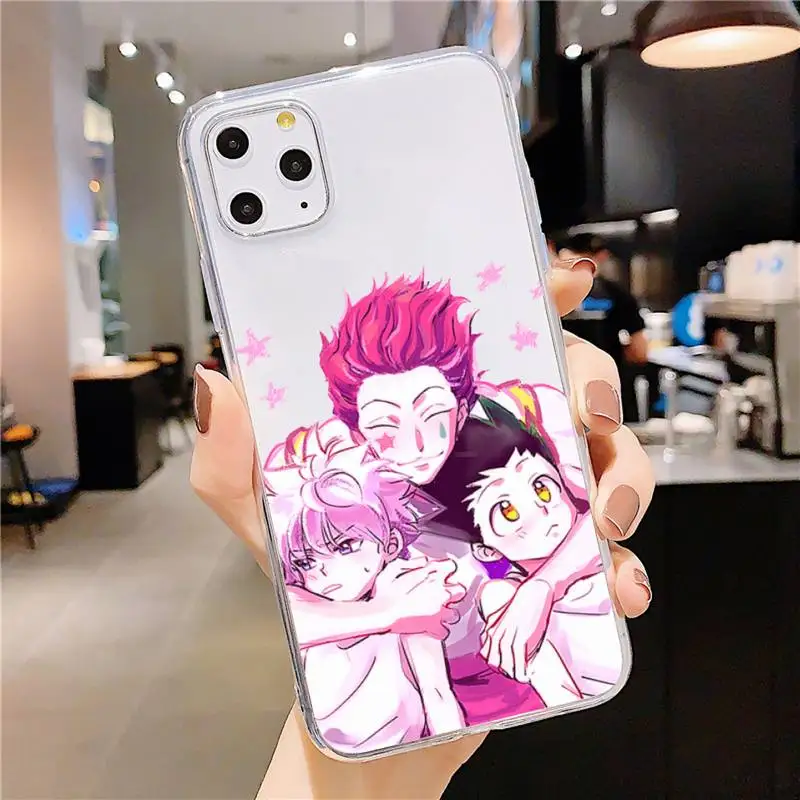 

Hisoka Anime Hunter X Phone Case Transparent soft For iphone 5 5s 5c se 6 6s 7 8 11 12 plus mini x xs xr pro max